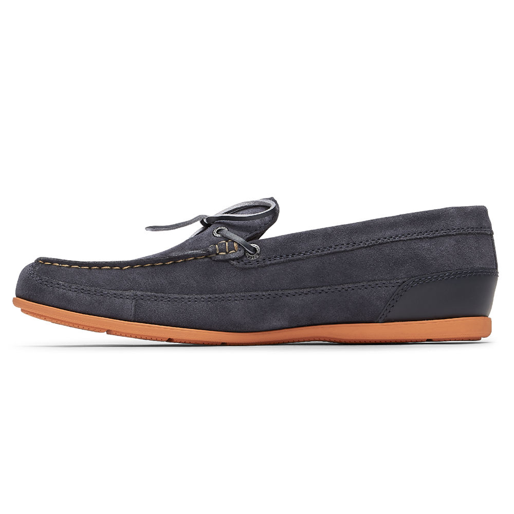 Rockport Loafers For Mens Navy - Malcom Tie - NG6974132